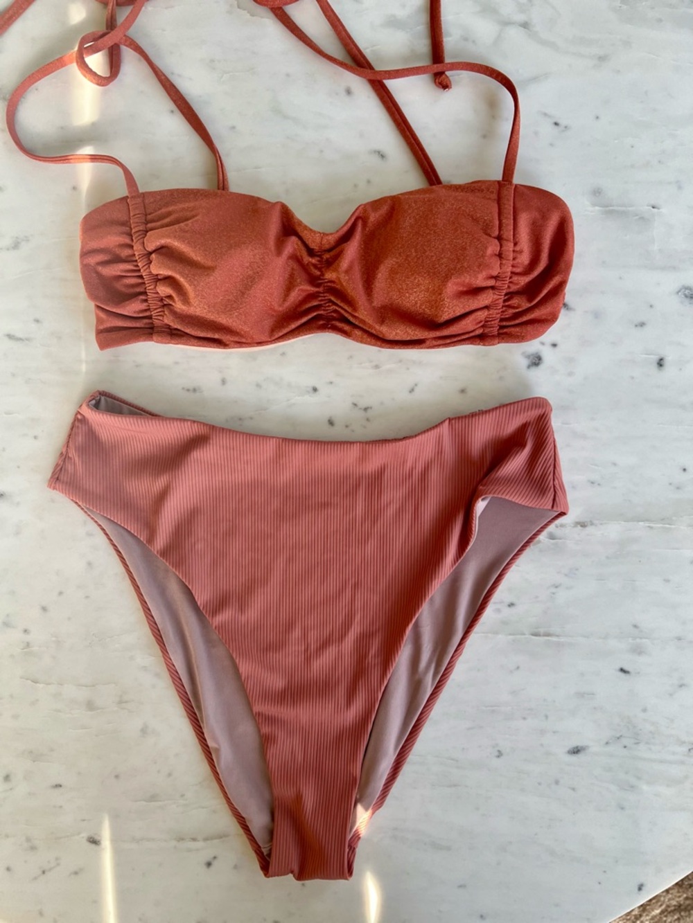 Victoria's Secret Shimmer High Waist Bikini Set